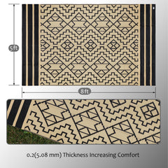 Close-up of SAND MINE Reversible Mat texture and material