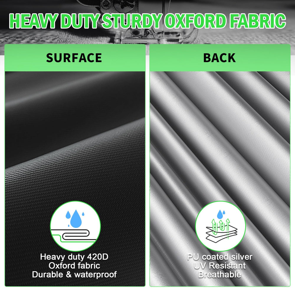 Close-up of Sbekiev waterproof Oxford fabric pool cover