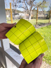 Close-up of SeaBright Yellow Sticky Trap with grid surface