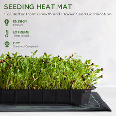Close-up of Seedfactor Seedling Heat Mat power cord