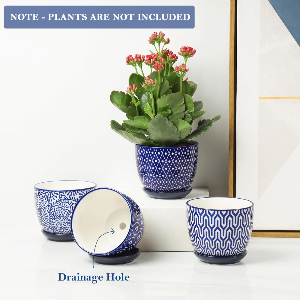 Close-up of Selamica ceramic pot drainage hole