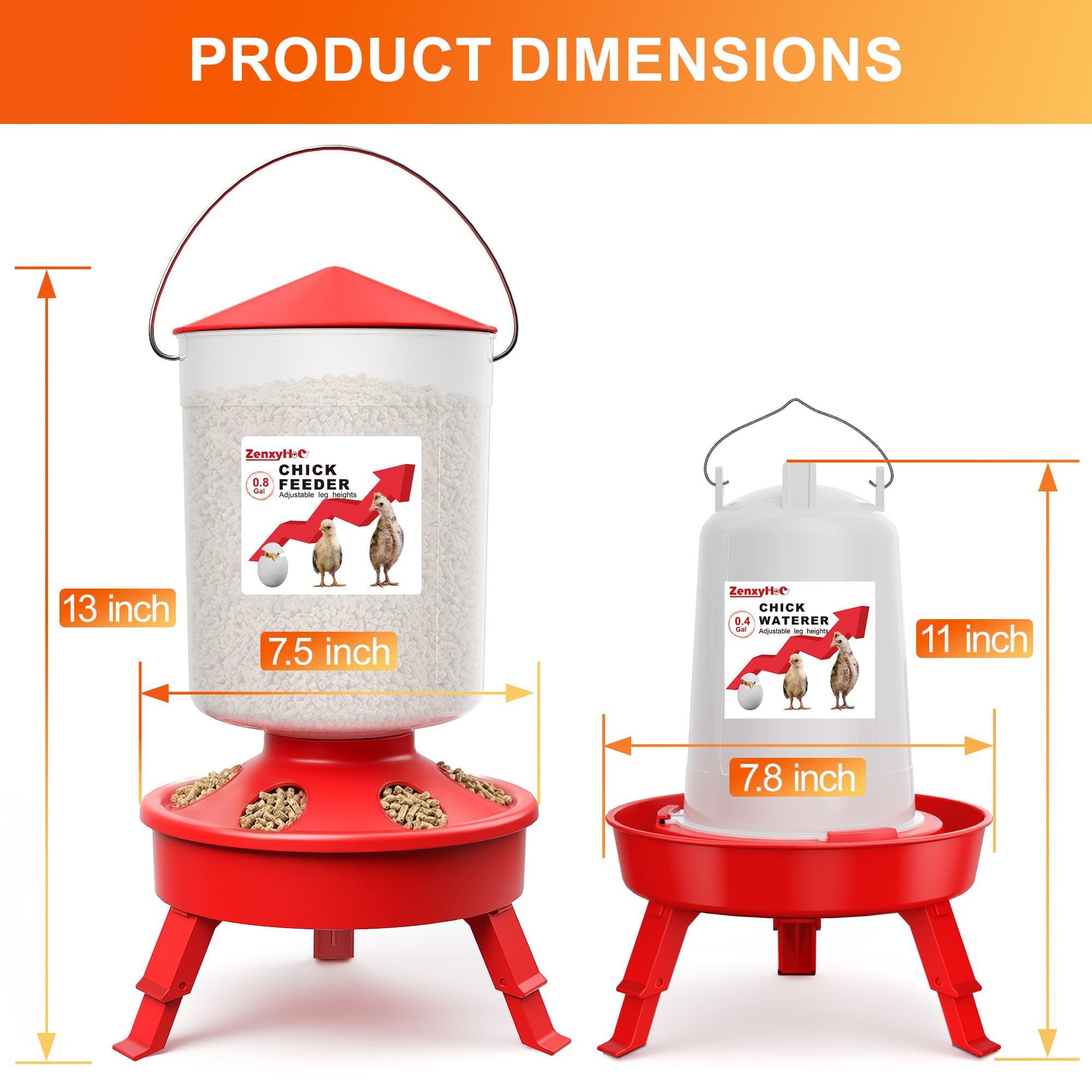 Close-up of semi-transparent design of feeder and waterer
