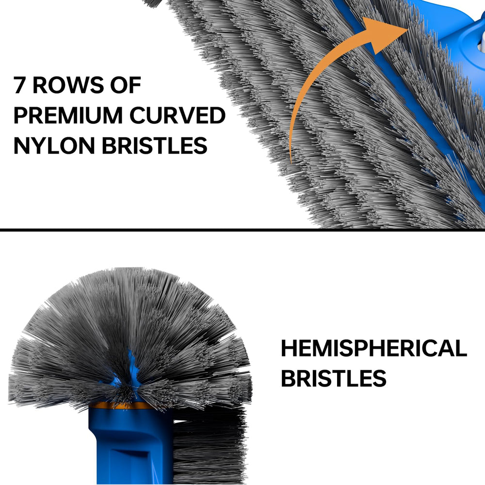 Close-up of Sepetrel 12-inch round pool brush head