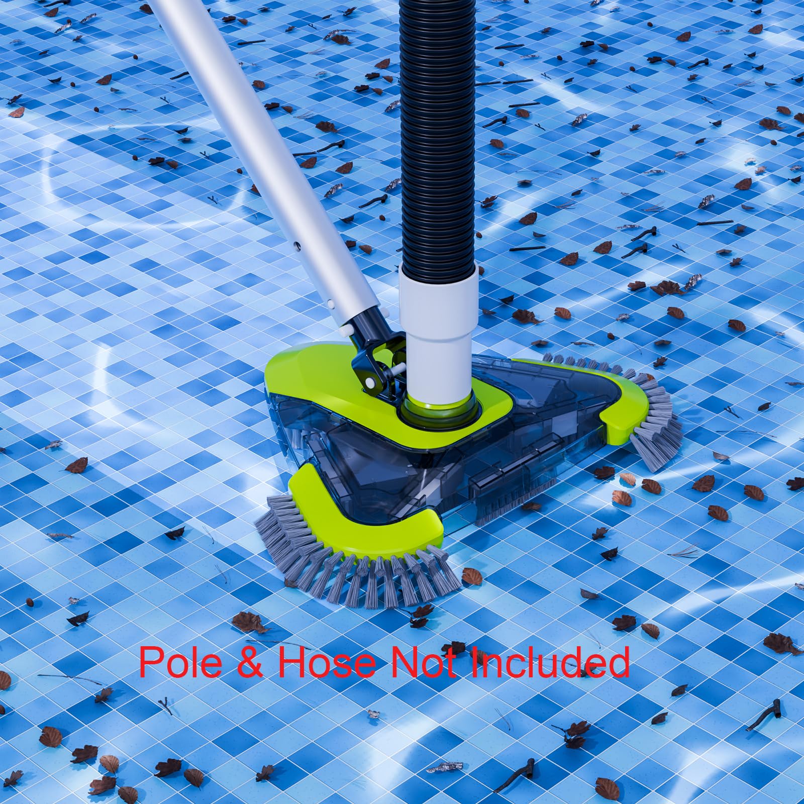 Close-up of Sepetrel Pool Vacuum Head corner brushes