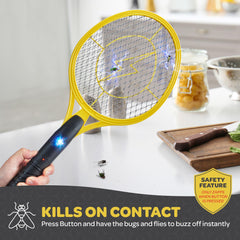 Close-up of SEWANTA Electric Fly Swatter LED attractant light