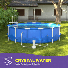 Close-up of SEWANTA pool hose installation, showing leakproof connection