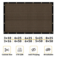 Close-up of Shade&Beyond Fence Privacy Screen grommets