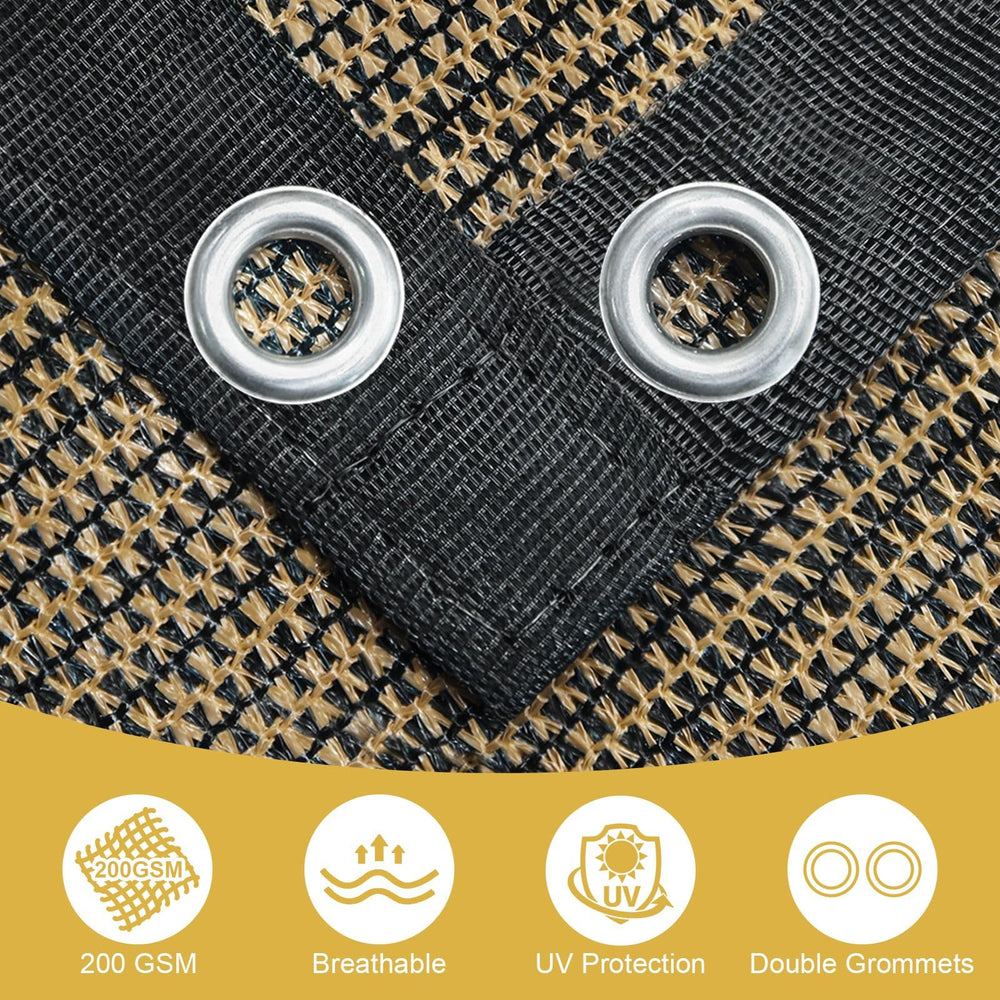 Close-up of Shade&Beyond sun shade fabric texture