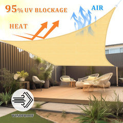 Close-up of Shade&Beyond Sun Shade Sail's stainless steel D-ring