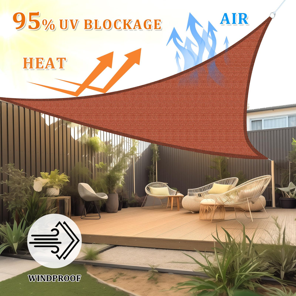 Close-up of Shade&Beyond Sun Shade Sail's stainless steel D-ring