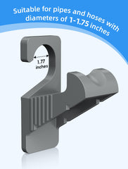 Close-up of SHAPON pipe holder with zip ties