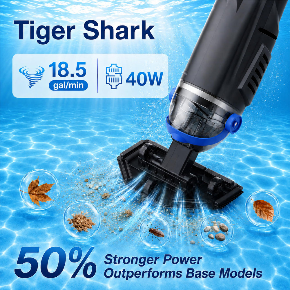 Close-up of Sharkswell pool vacuum wide suction head