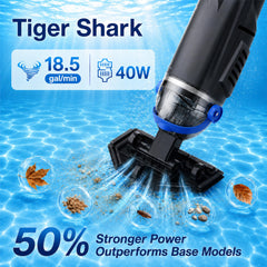 Close-up of Sharkswell pool vacuum wide suction head