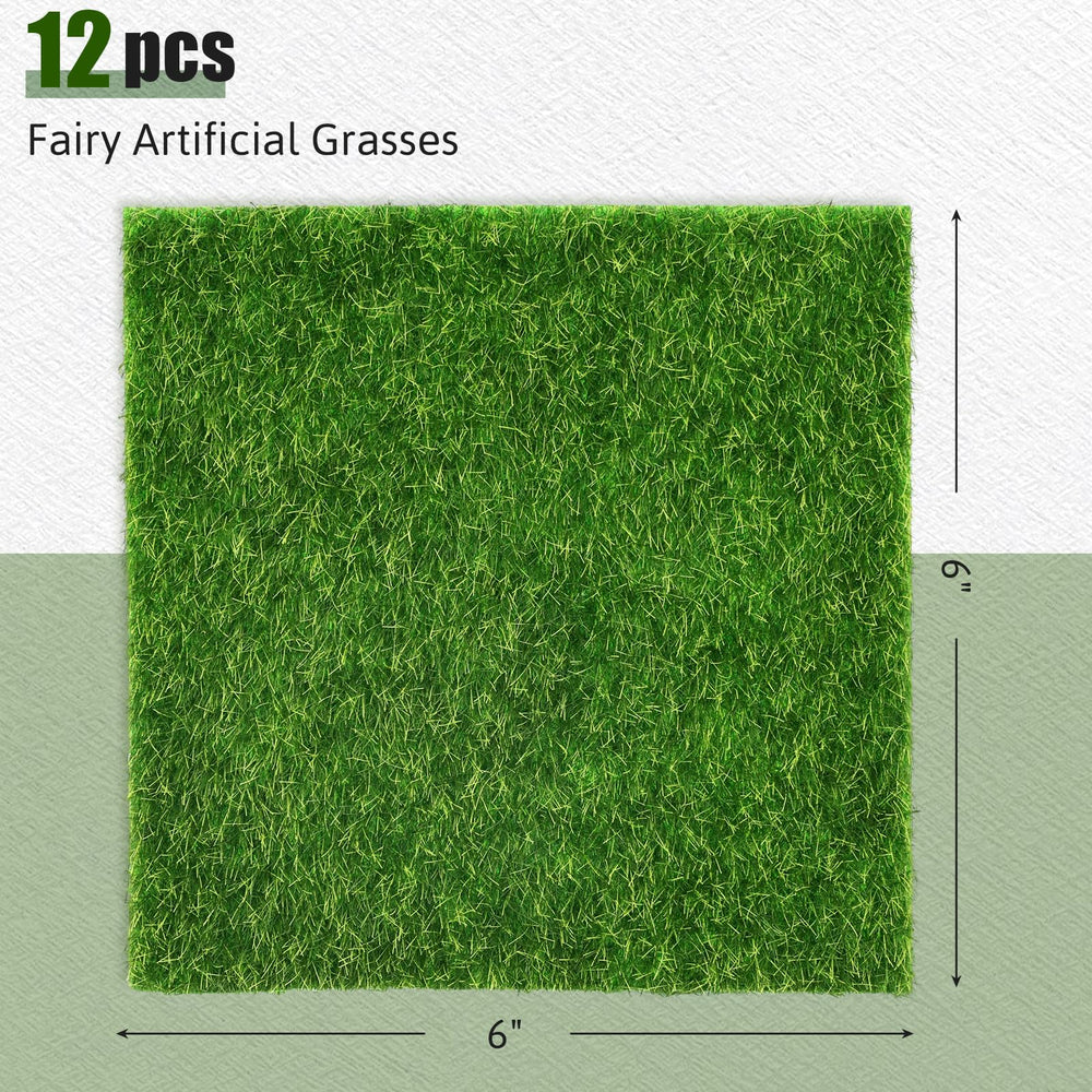 Close-up of Shindel artificial grass tile showing texture