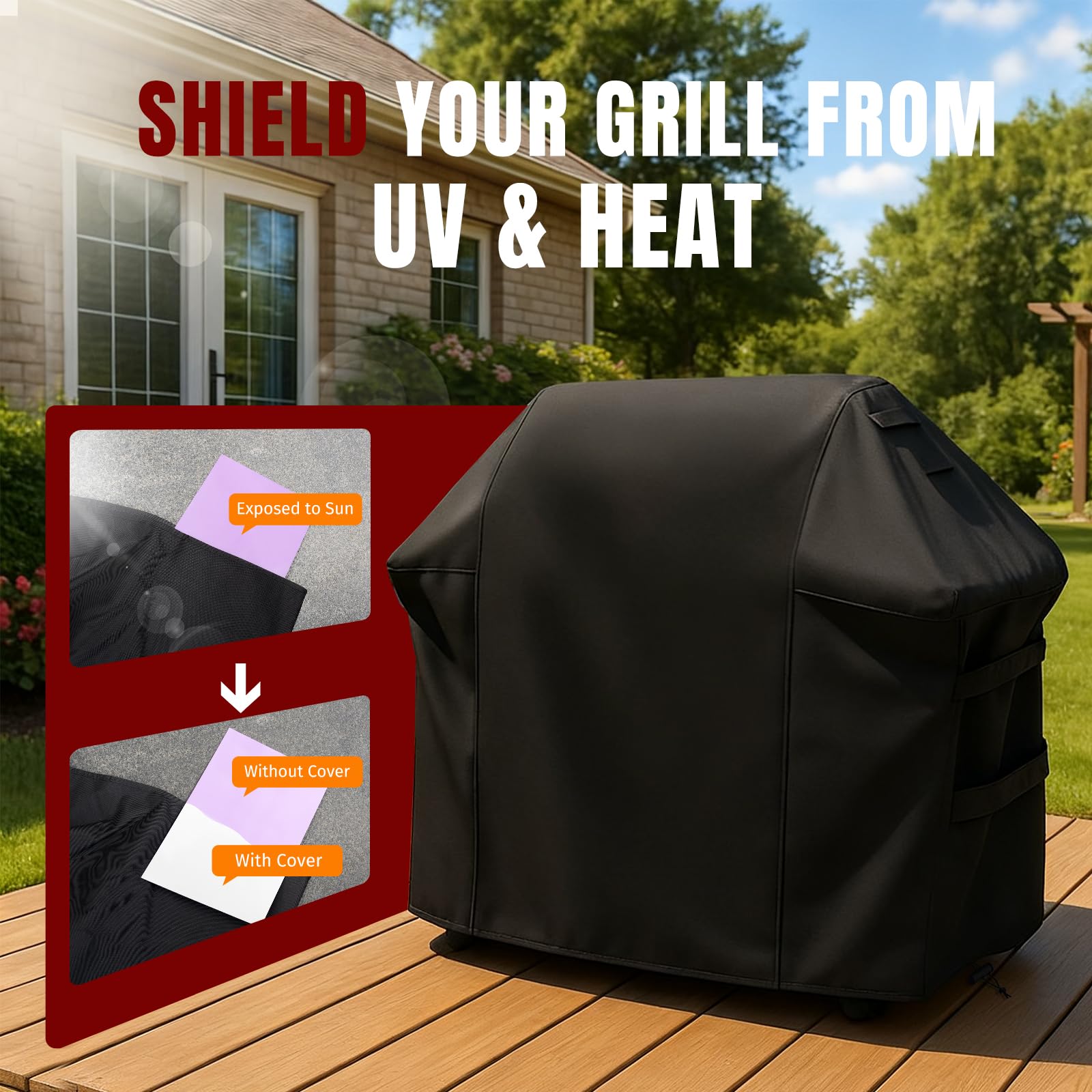 Close-up of SHINESTAR Grill Cover material texture