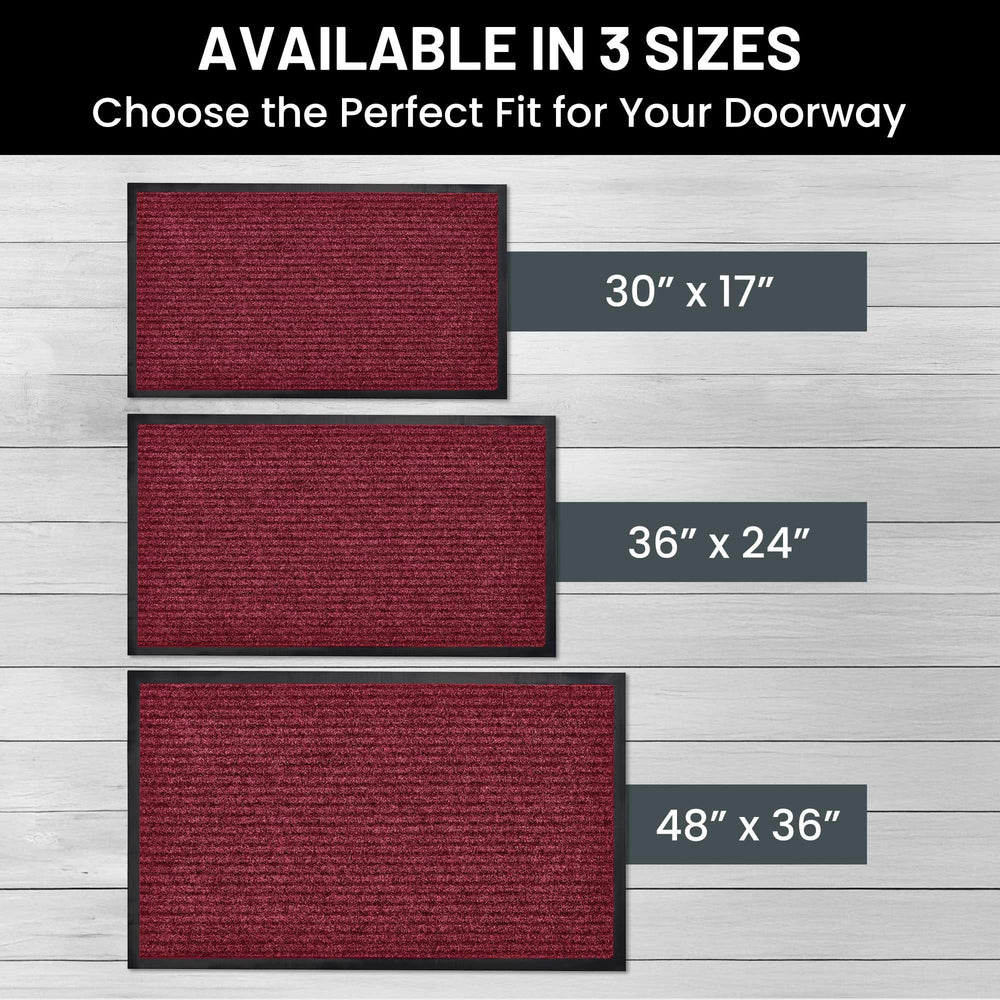 Close-up of Sierra Concepts Welcome Doormat non-slip backing