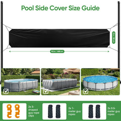 Close-up of SIHAIAN pool cover texture and material