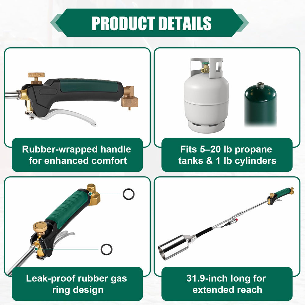 Close-up of Siziviki Propane Torch flame control valve