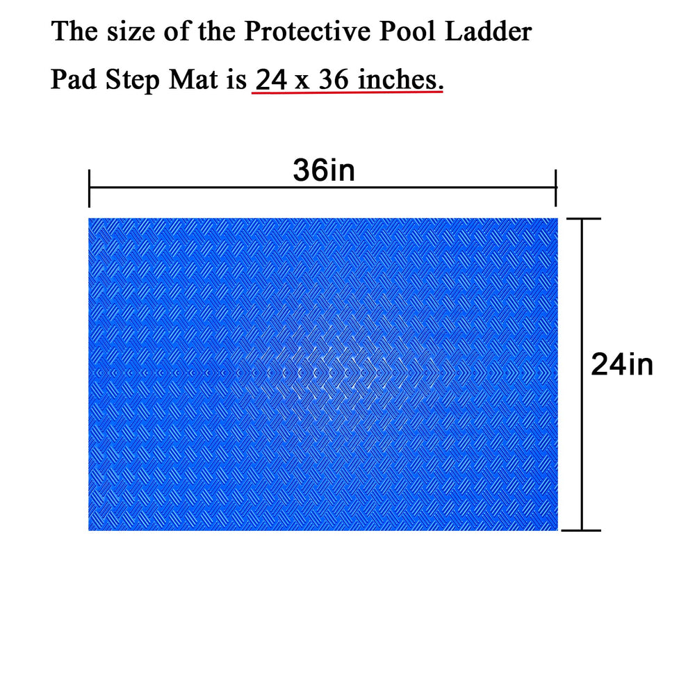 Close-up of SKARUMMER Swimming Pool Ladder Mat non-slip texture