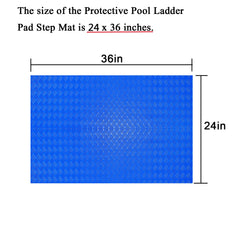 Close-up of SKARUMMER Swimming Pool Ladder Mat non-slip texture