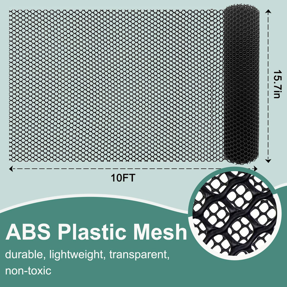 Close-up of SKWIRRLE Chicken Plastic Wire Fencing Mesh texture