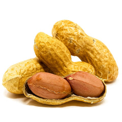 Close-up of Sky raw peanuts in shell