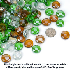 Close-up of Skyflame fire glass beads showing texture
