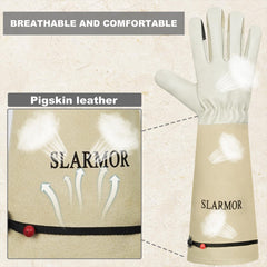 Close-up of SLARMOR Gardening Gloves material texture