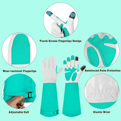 Close-up of SLARMOR Gardening Gloves padded palm and fingertips