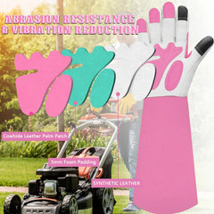 Close-up of SLARMOR Gardening Gloves touch screen feature