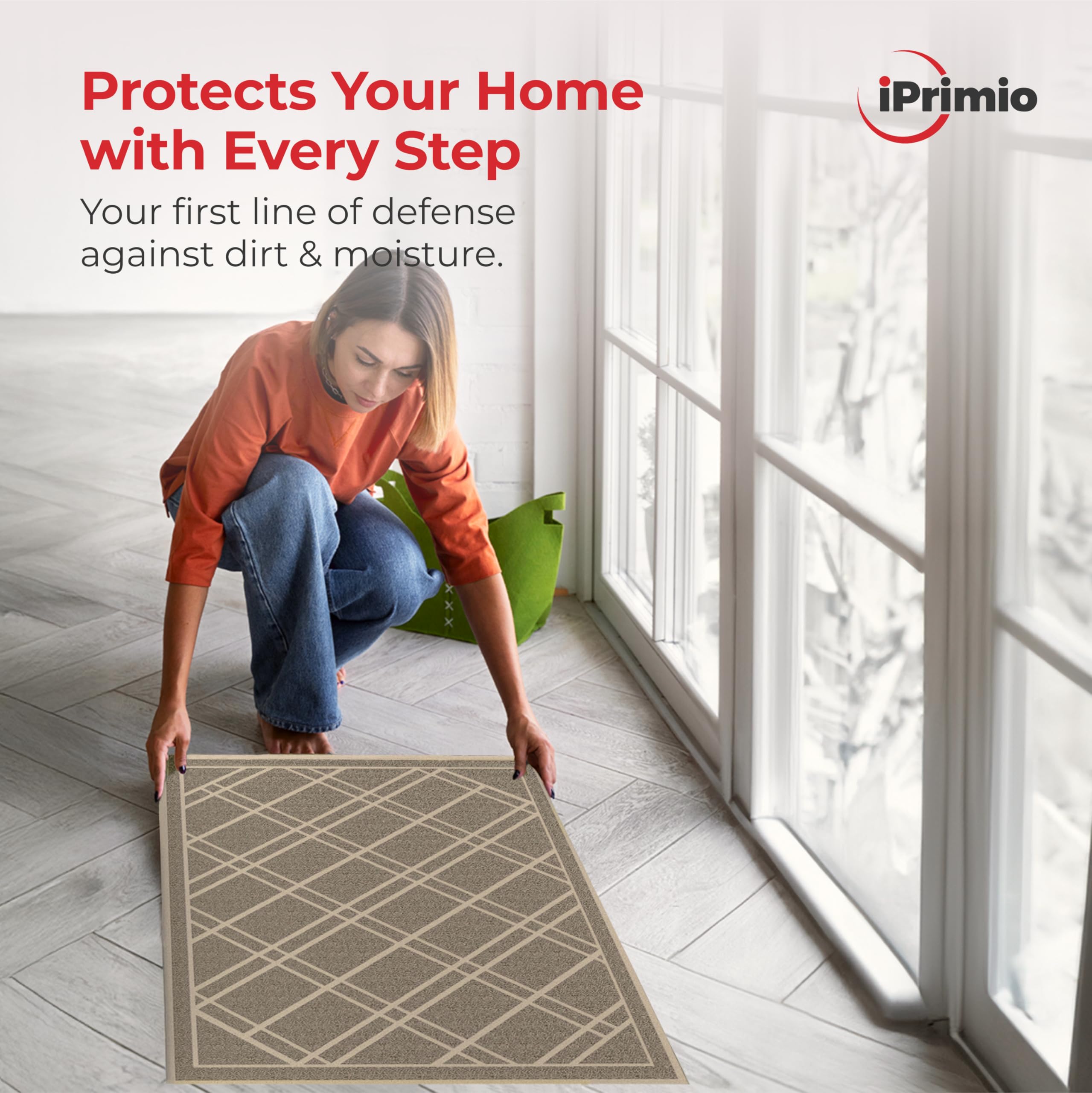 Close-up of SlipToGrip door mat texture and design