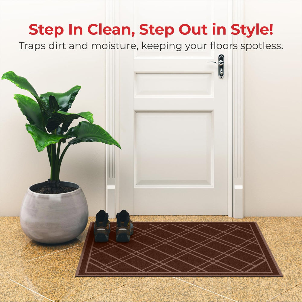Close-up of SlipToGrip Indoor Outdoor Door Mat, 42x35 inches