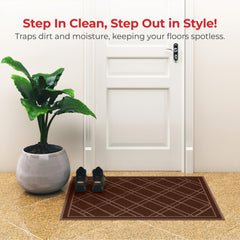 Close-up of SlipToGrip Indoor Outdoor Door Mat, 42x35 inches