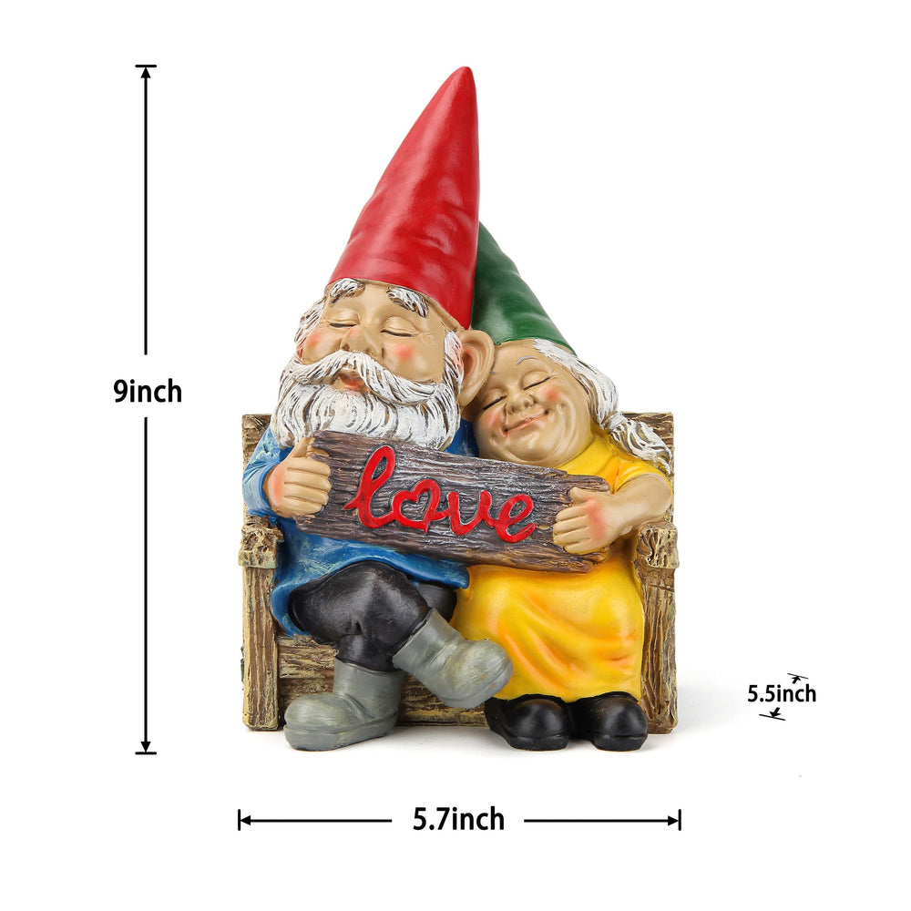 Close-up of Smadeer Garden Gnome statue showing details