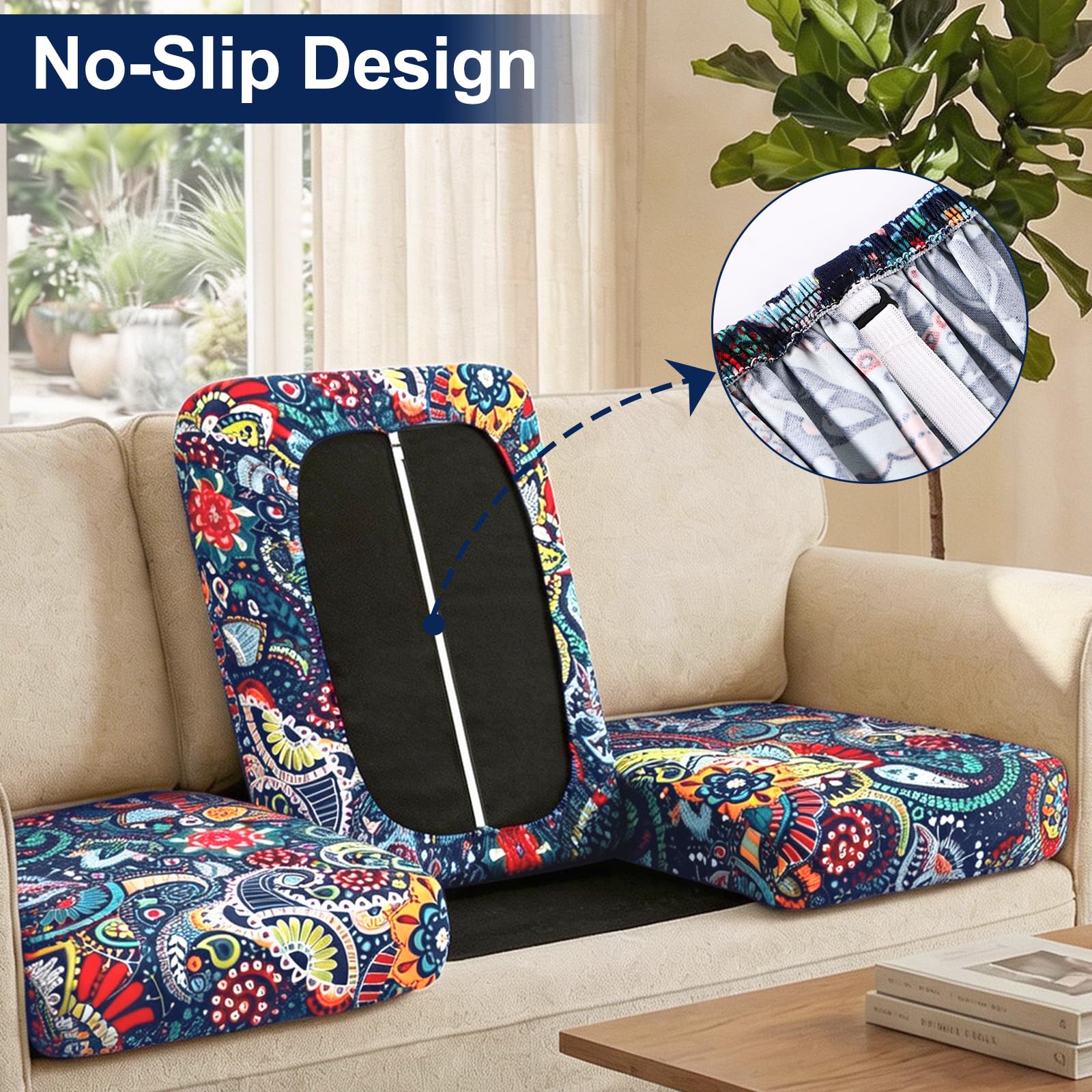 Close-up of Smiry cushion cover material texture