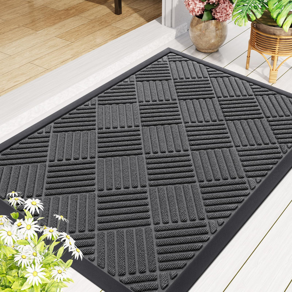 Close-up of Smiry Doormat texture and grooves
