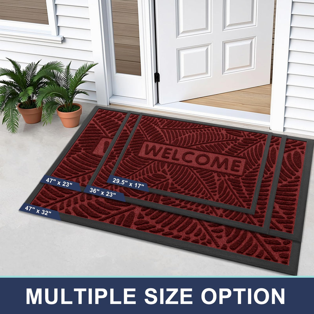 Close-up of Smiry front door mat showing textured surface