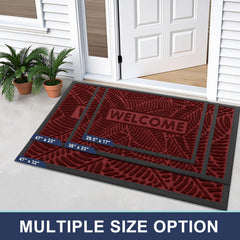 Close-up of Smiry front door mat showing textured surface