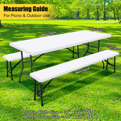 Close-up of Smiry picnic table cover showing waterproof surface