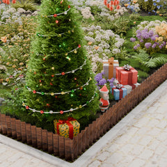Close-up of SnugNiture garden edging showing corrugated design