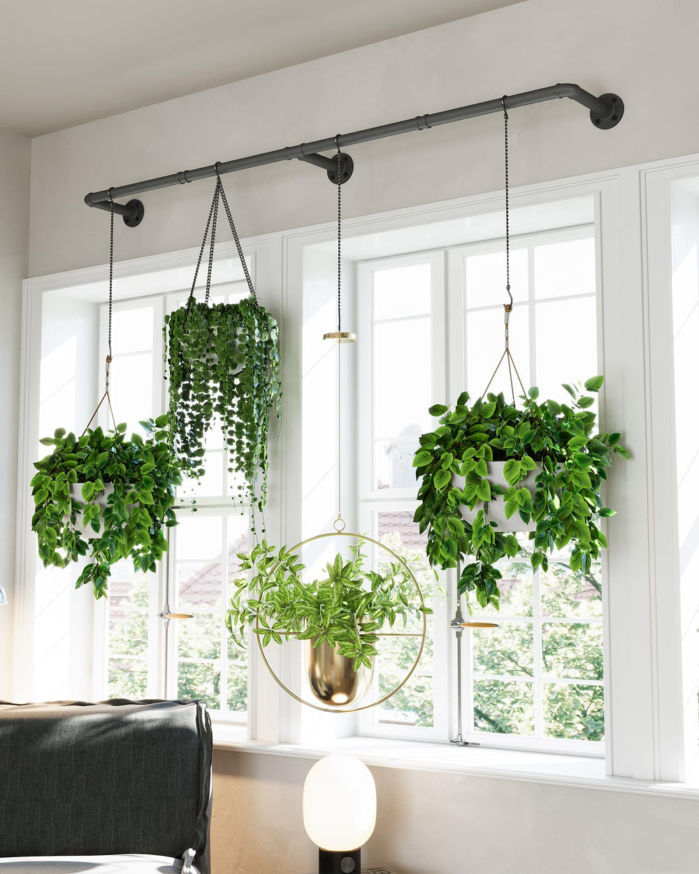Close-up of SOFITORG Hanging Rod showing hooks