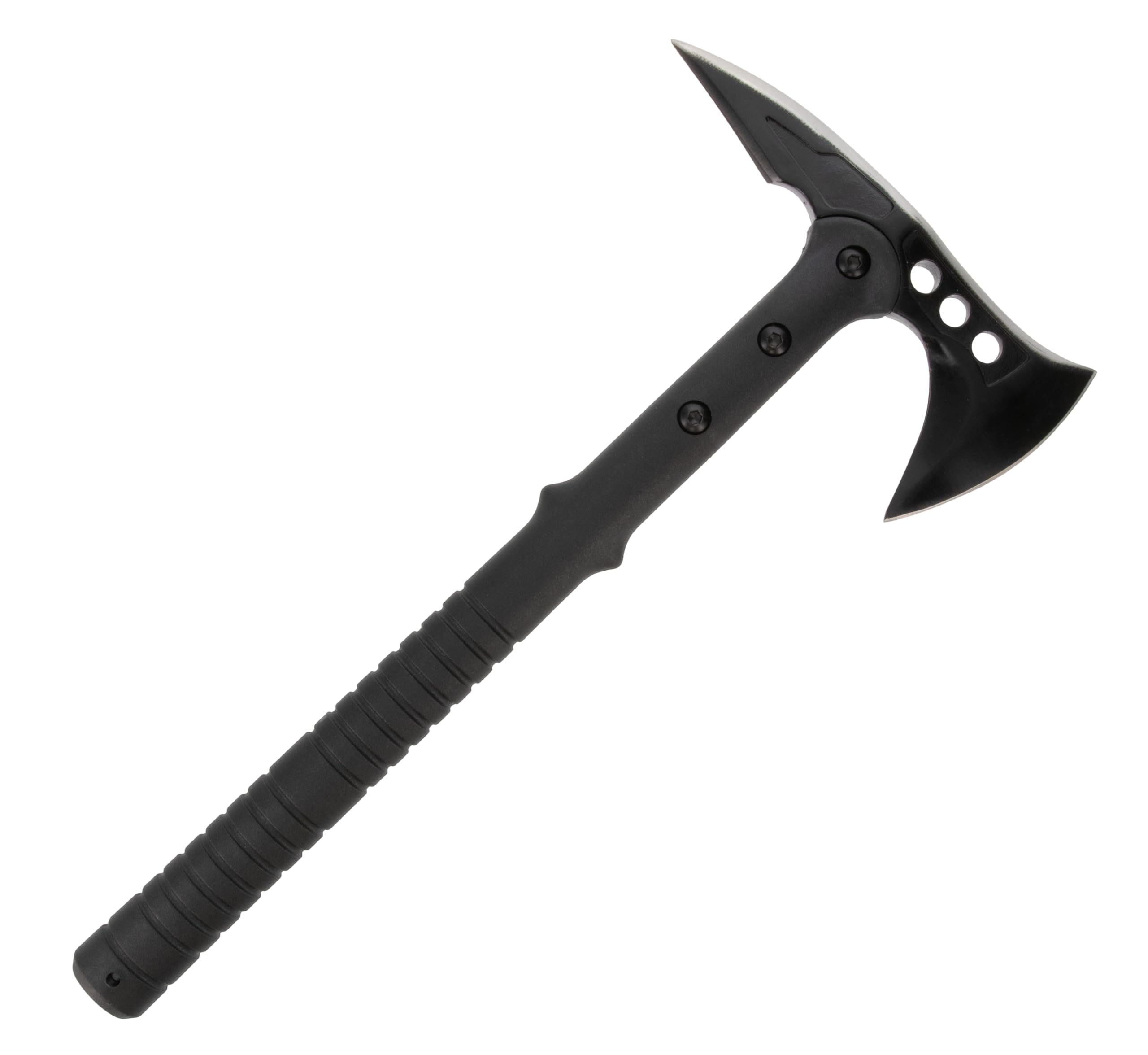 Close-up of SOG Apocalypse Edge Axe blade showing 3.75 inch length