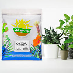 Close-up of Soil Sunrise Horticultural Charcoal chips