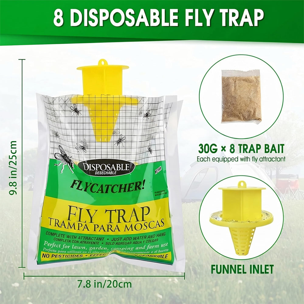 Close-up of SonicPulse fly trap showing the bait compartment