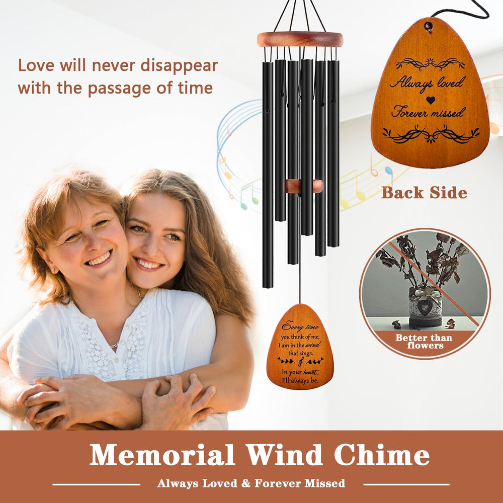 Close-up of Soopau Memorial Wind Chimes showing the tuning mechanism