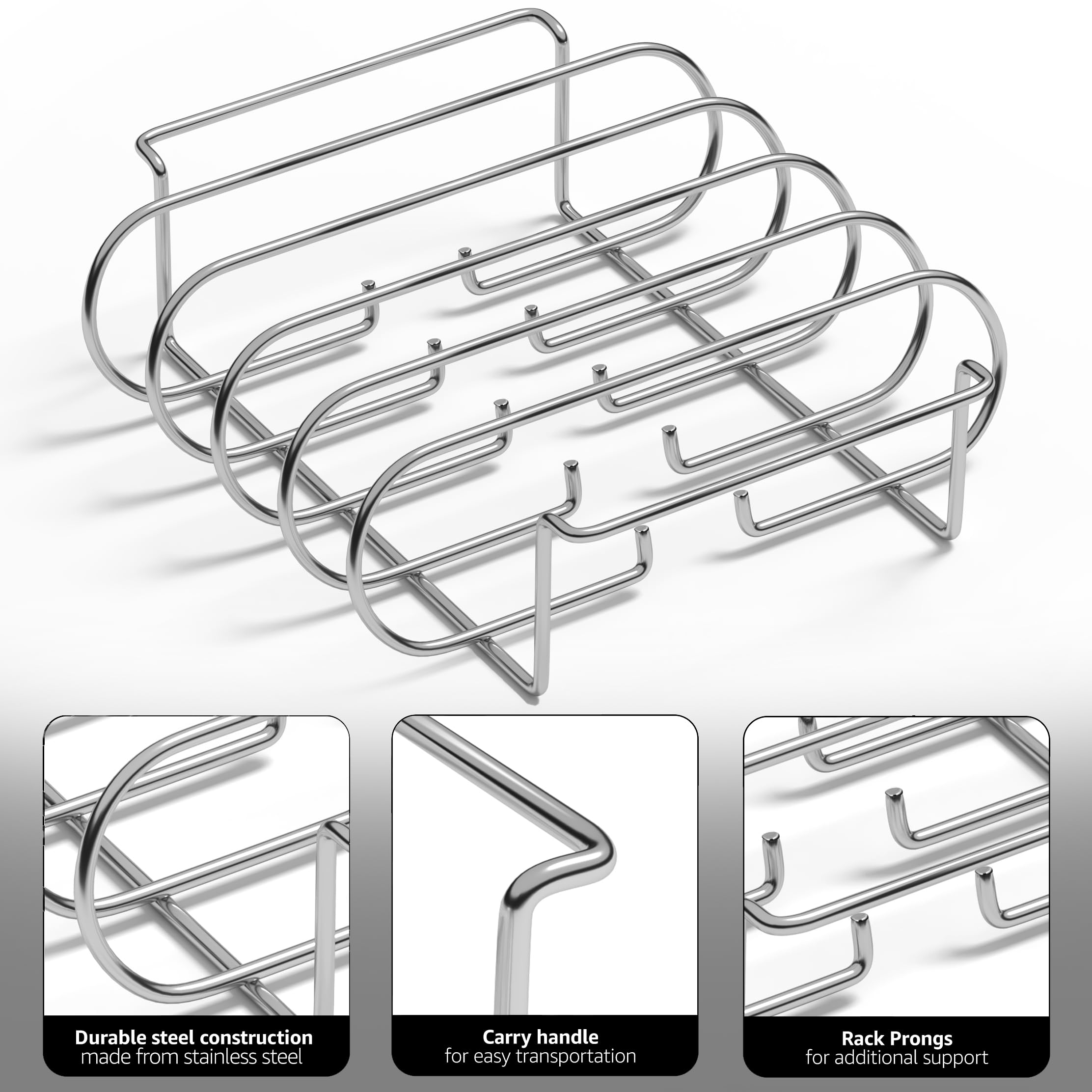 Close-up of Sorbus Rib Rack non-stick coating