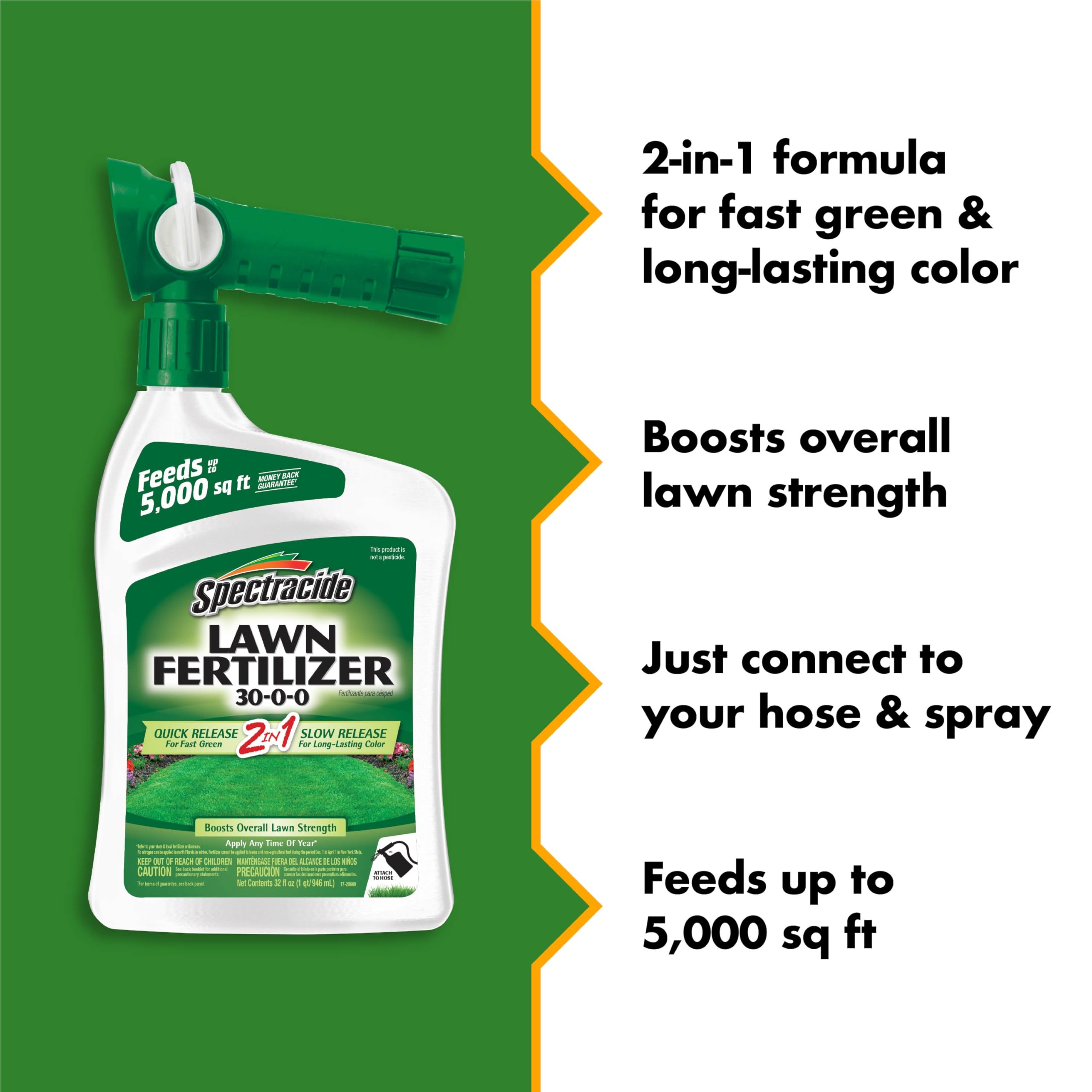 Close-up of Spectracide Lawn Fertilizer hose-end sprayer