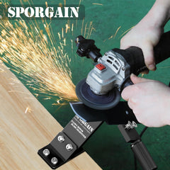 Close-up of SporGain lawn mower blade balancer tool