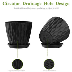 Close-up of SQKH 6 Inch Indoor Plant Pot drainage holes