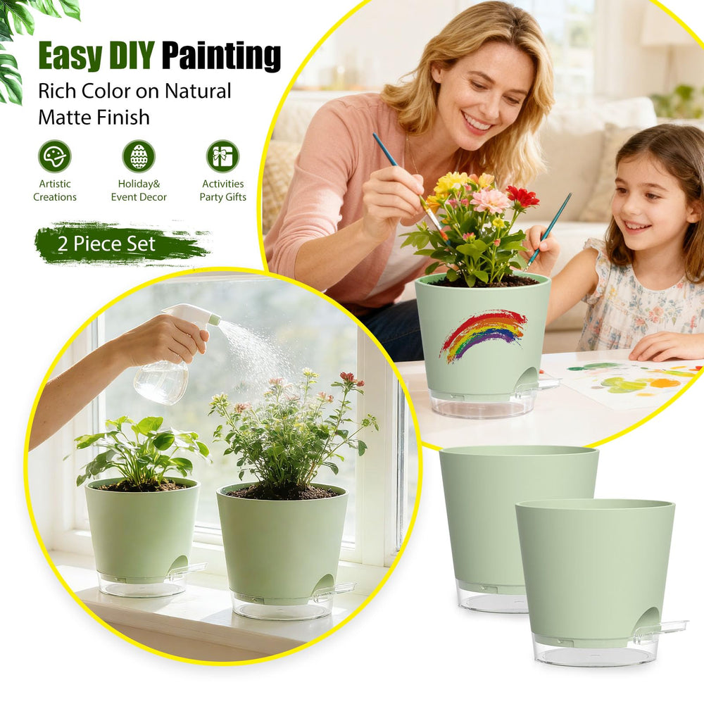 Close-up of SQKH self-watering feature in plant pot
